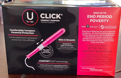 U by Kotex Click Compact Tampons - Super - Unscented
- 45ct