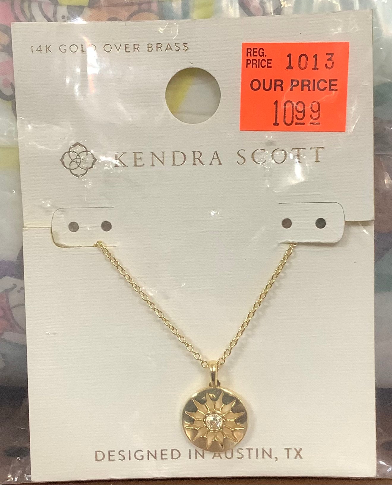 Kendra Scott Gold Pendant Necklace