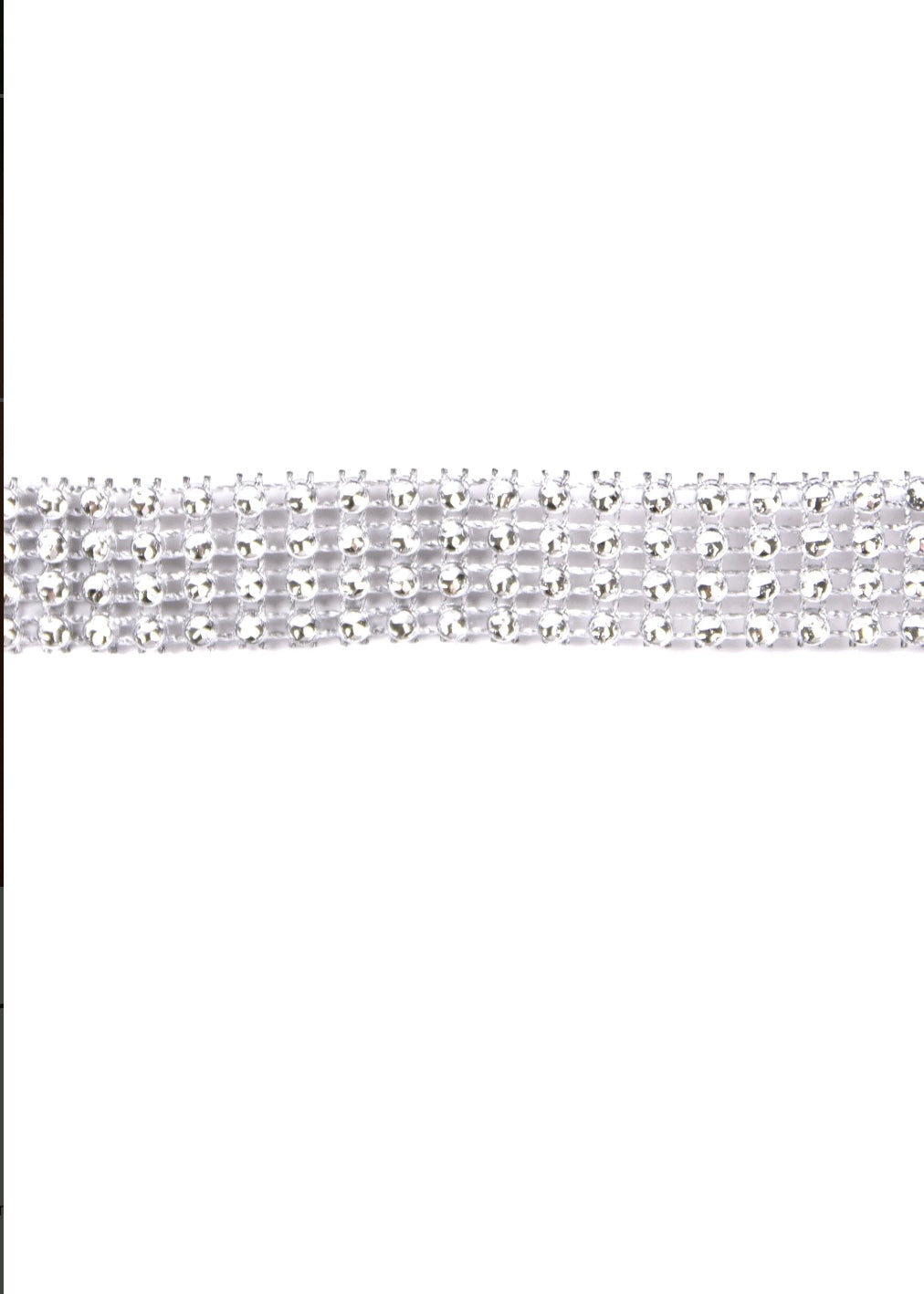 Go Create Thin Silver Bling Mesh Trim Roll, 3 Yards