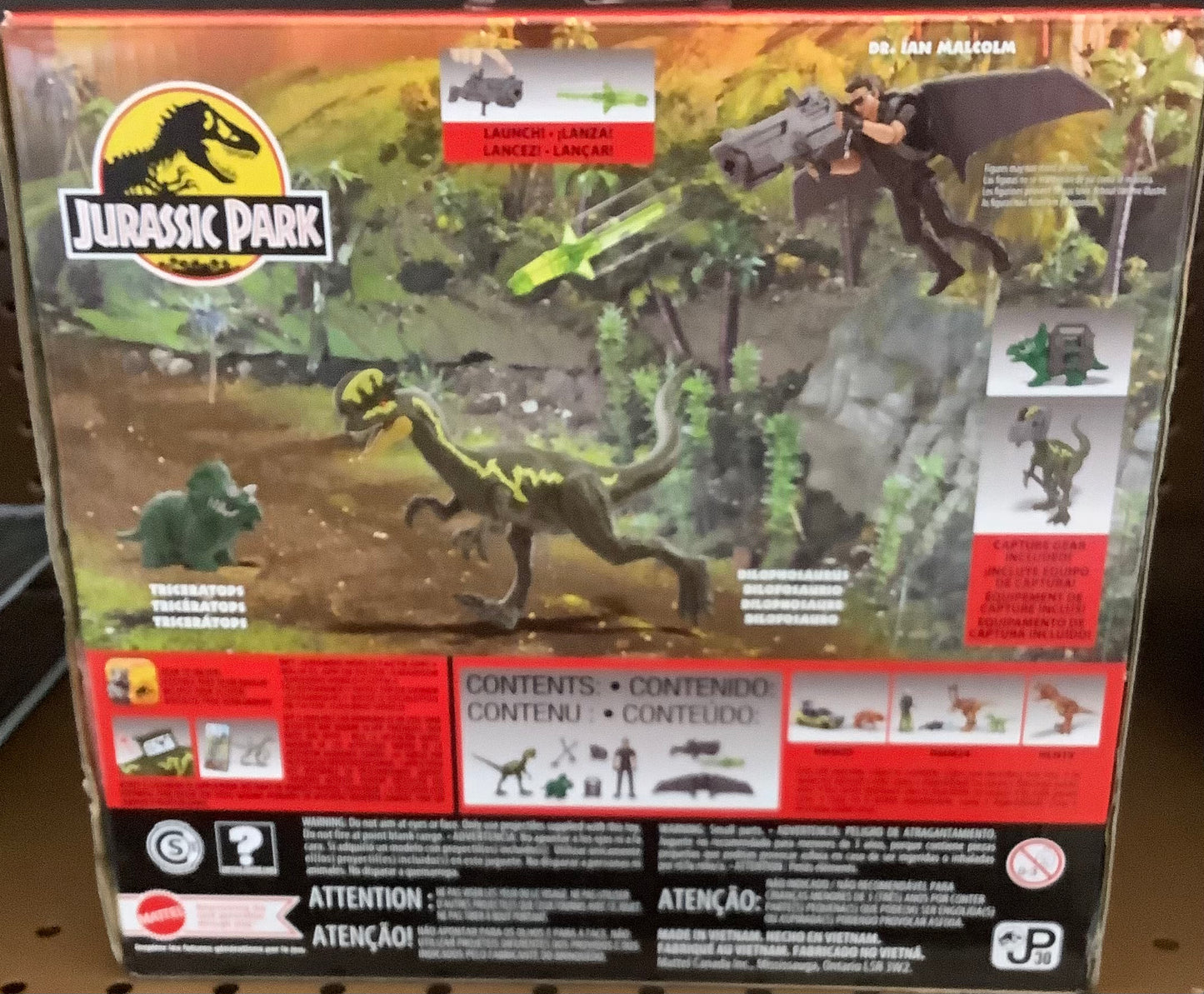 Jurassic Park Dr. lan Malcolm Glider Escape Pack