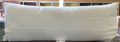 16"x42" Slub Center Stripe Oversized Lumbar Bed Pillow
Sour Cream