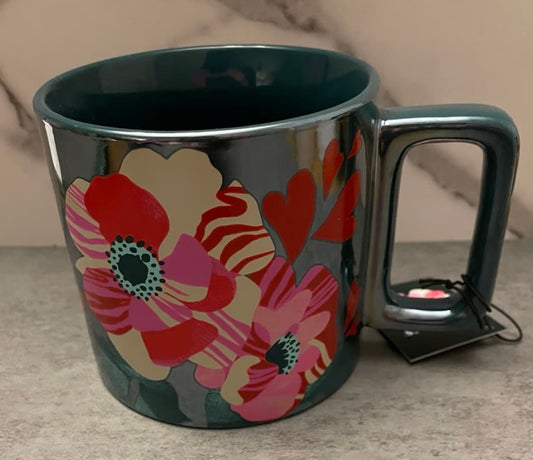 Starbucks Valentine's Day 2024 Flowers With Hearts Ceramic Mug 14oz