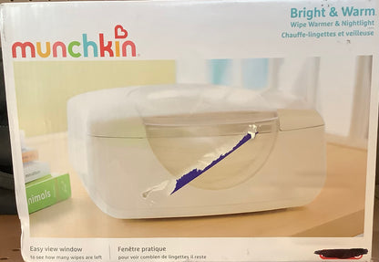 Munchkin Bright & Warm Wipe Warmer - White