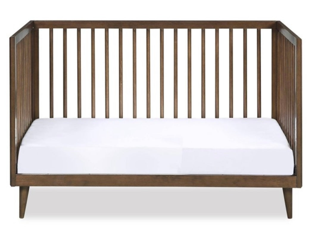 Novogratz Harper 3-in-1 Crib - Walnut - New in Box - Unassembled - CLEARANCE