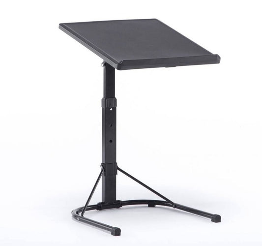 Peakform Adjustable Height Folding Tray Table Black