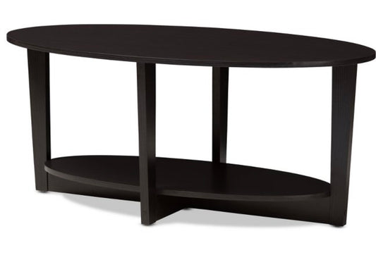 Jacintha Modern and Contemporary Finished Coffee Table Dark Brown Boxed