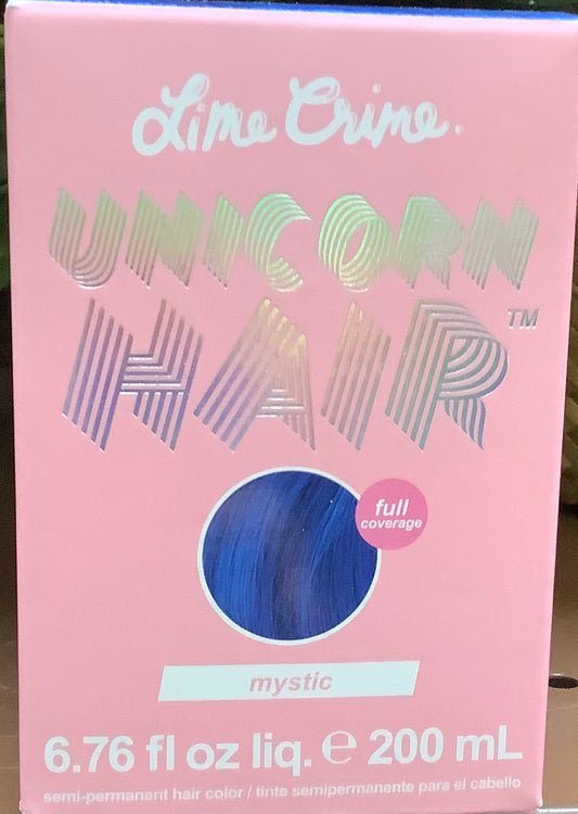 Lime Crime Unicorn Hair, Semi-Permanent Hair Color, Vegan, Full Coverage, Mystic, Unisex, 6.76 fl oz