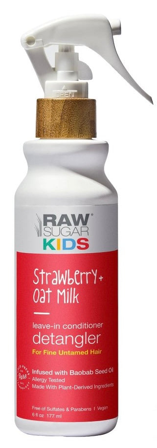 Raw Sugar Kids' Strawberry + Oat Milk Conditioning
Detangler - 6 fl oz