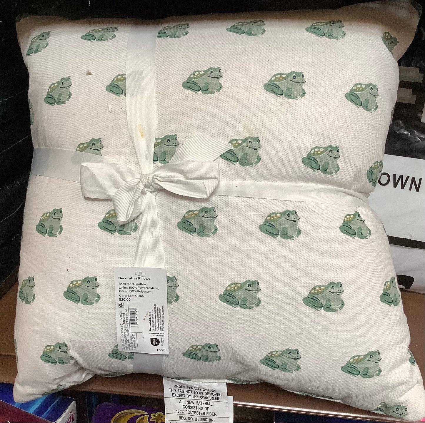 Decorative Pillows 2-Pack Frogs