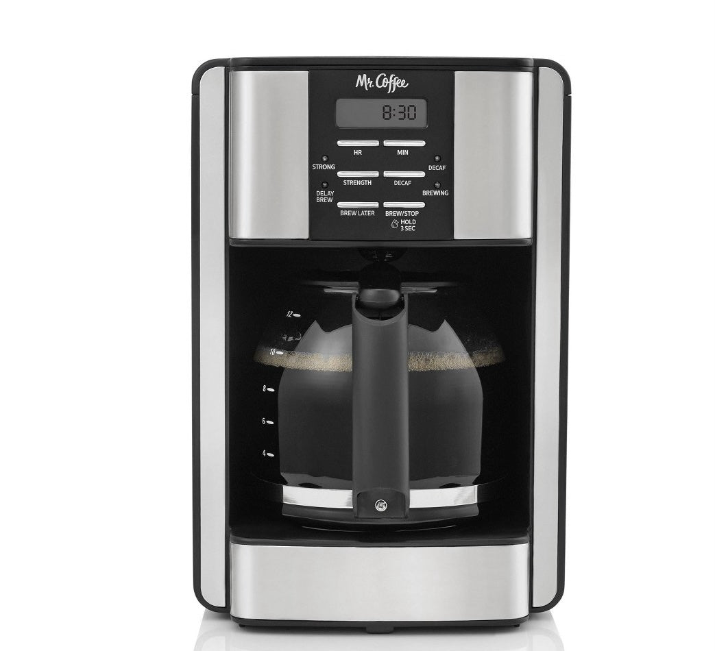 Mr. Coffee 12-Cup Programable Coffee Maker Black/ Stainless Steel