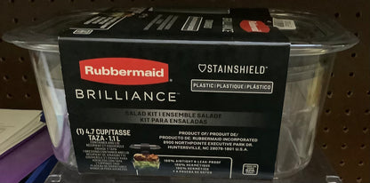 Rubbermaid 4.7 Cup Brilliance Food Storage Container
5pc Set