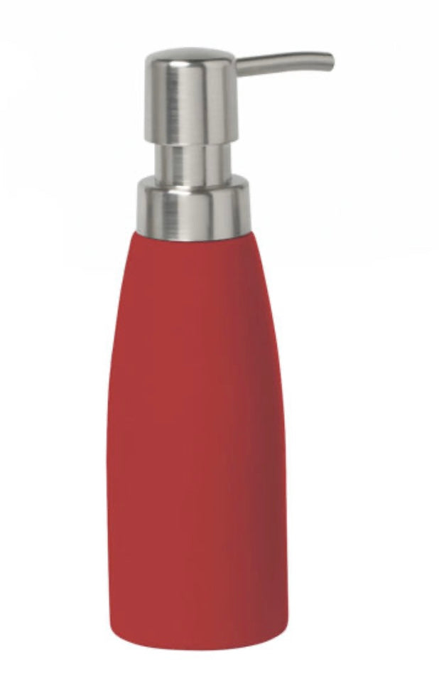 Spectrum Ceramic Soap Dispenser - Red