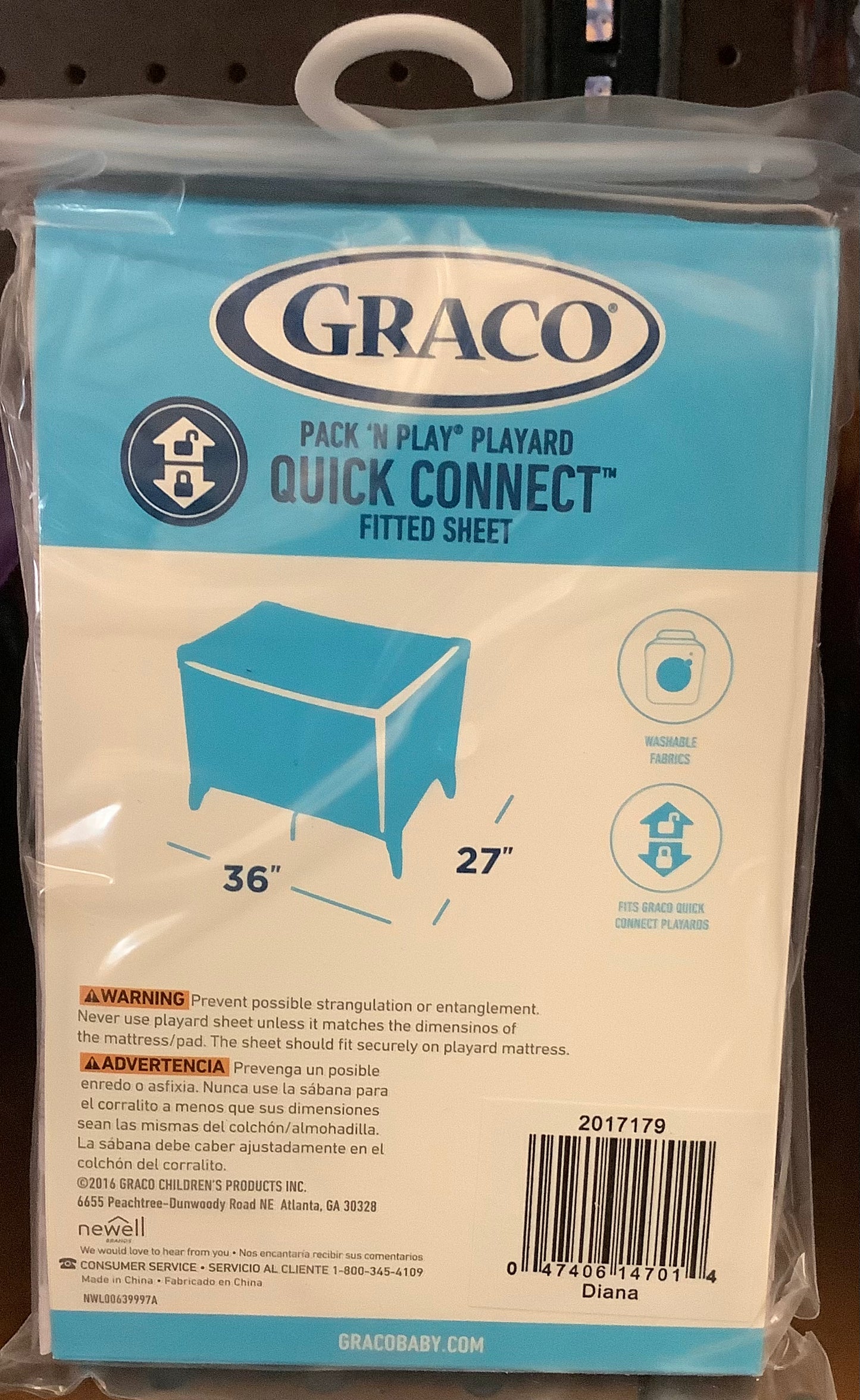 Graco Pack N Play Playard Quick Connect Fitted Sheet