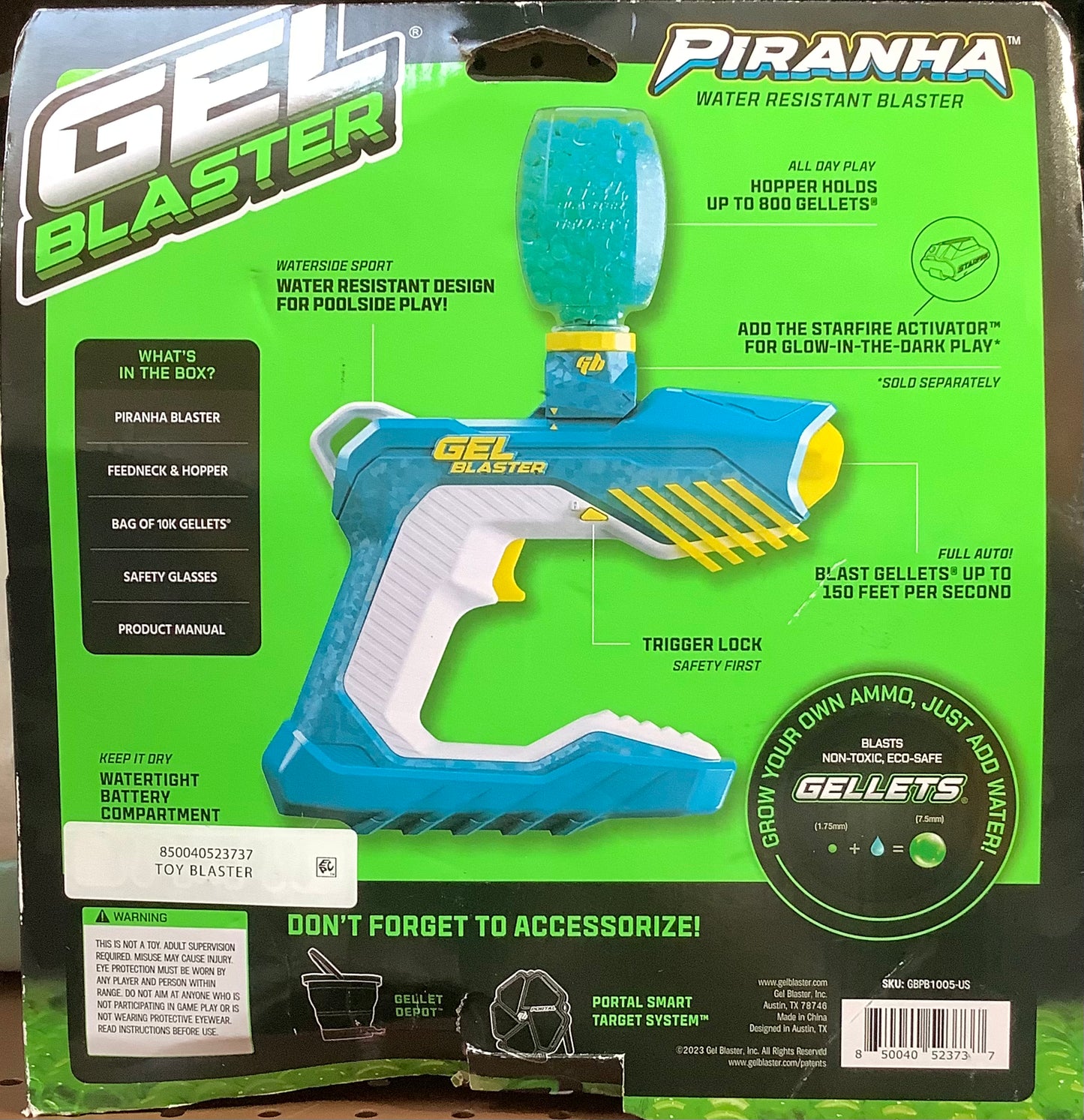 Gel Blaster Piranha Water Resistant Gellet Blaster