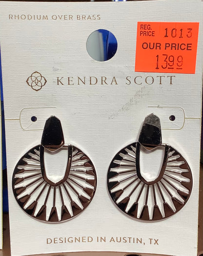 Kendra Scott Silver Designed Earrings