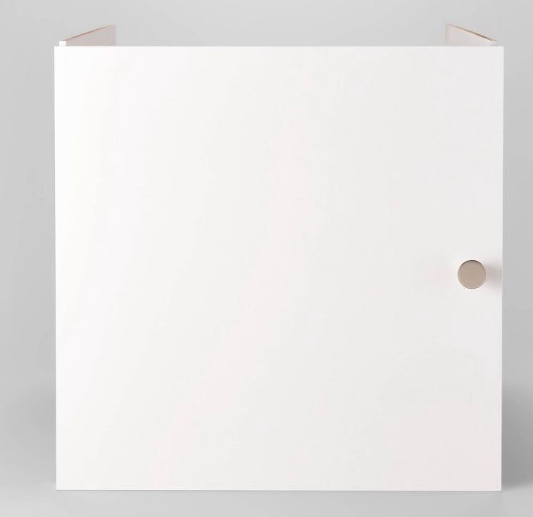 Door 13" Cube Accessory -  Closet Organizer, White Shelf Door, Particle Board, Easy Assembly