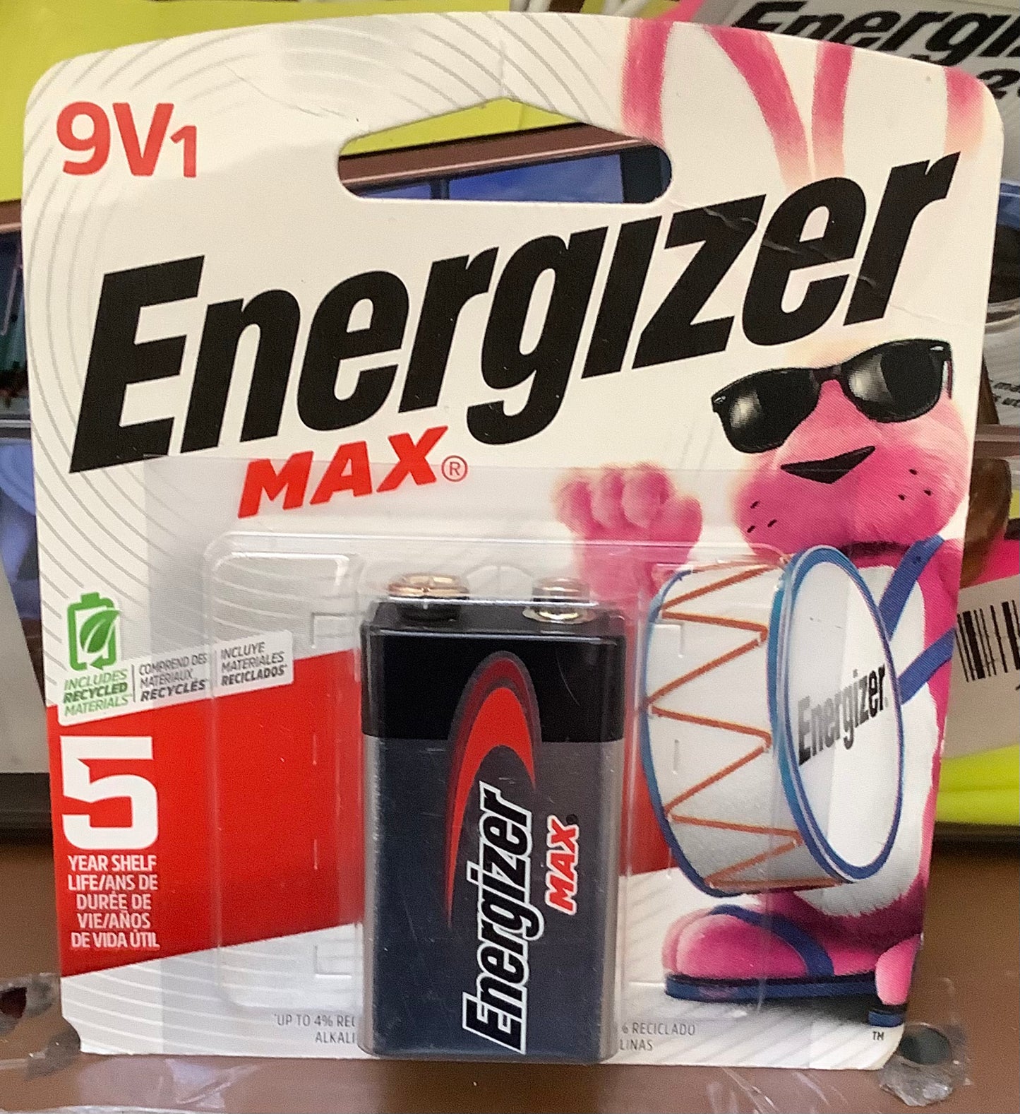 Energizer Max 9V Cell Batteries - Alkaline Battery