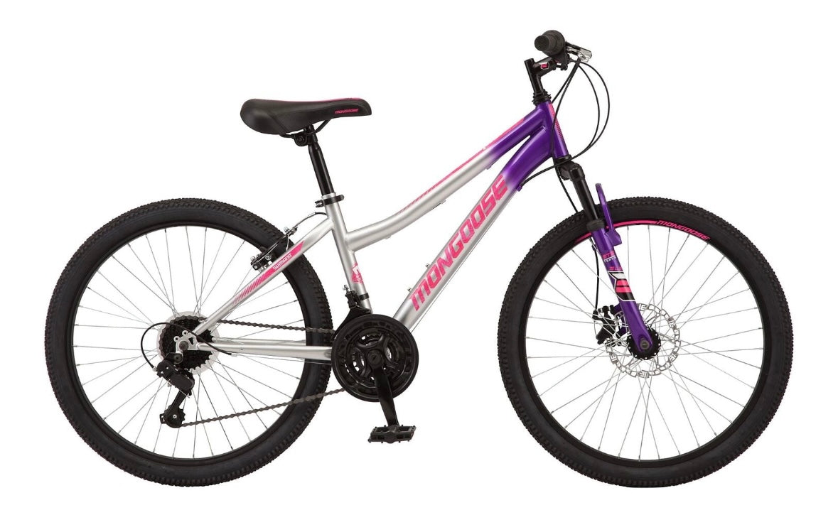 Mongoose Scepter Mountain Bike, 24- " Wheels, Purple