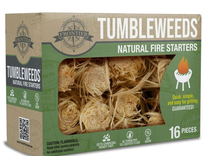 Case Pack Frontier 16ct Tumbleweeds Fire Starters - 12 boxes