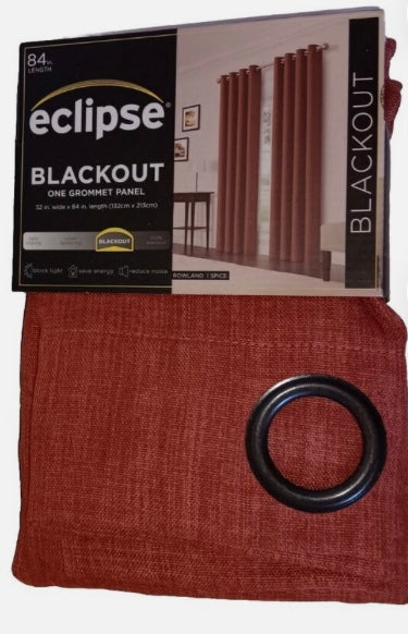 Eclipse 1pc Blackout Rowland
Curtain Panel 52" by 84"
Spice Thermaweave