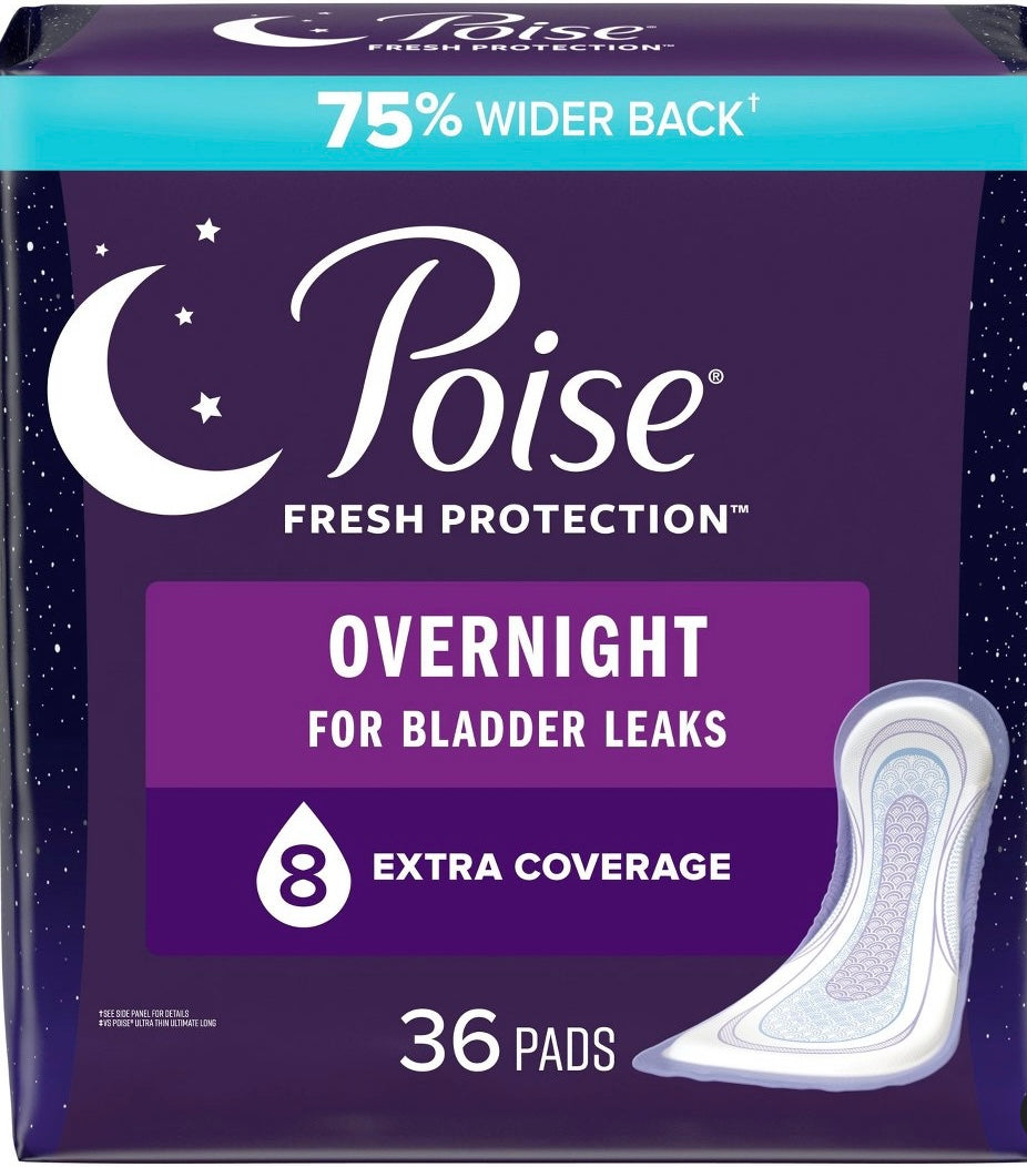 Poise Overnight Incontinence Pads - 36ct – Discount 70 Online