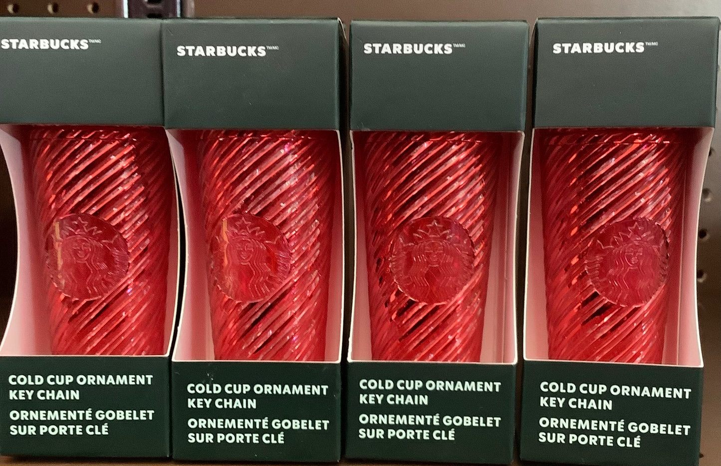 Starbucks Ornament Keychain-RED