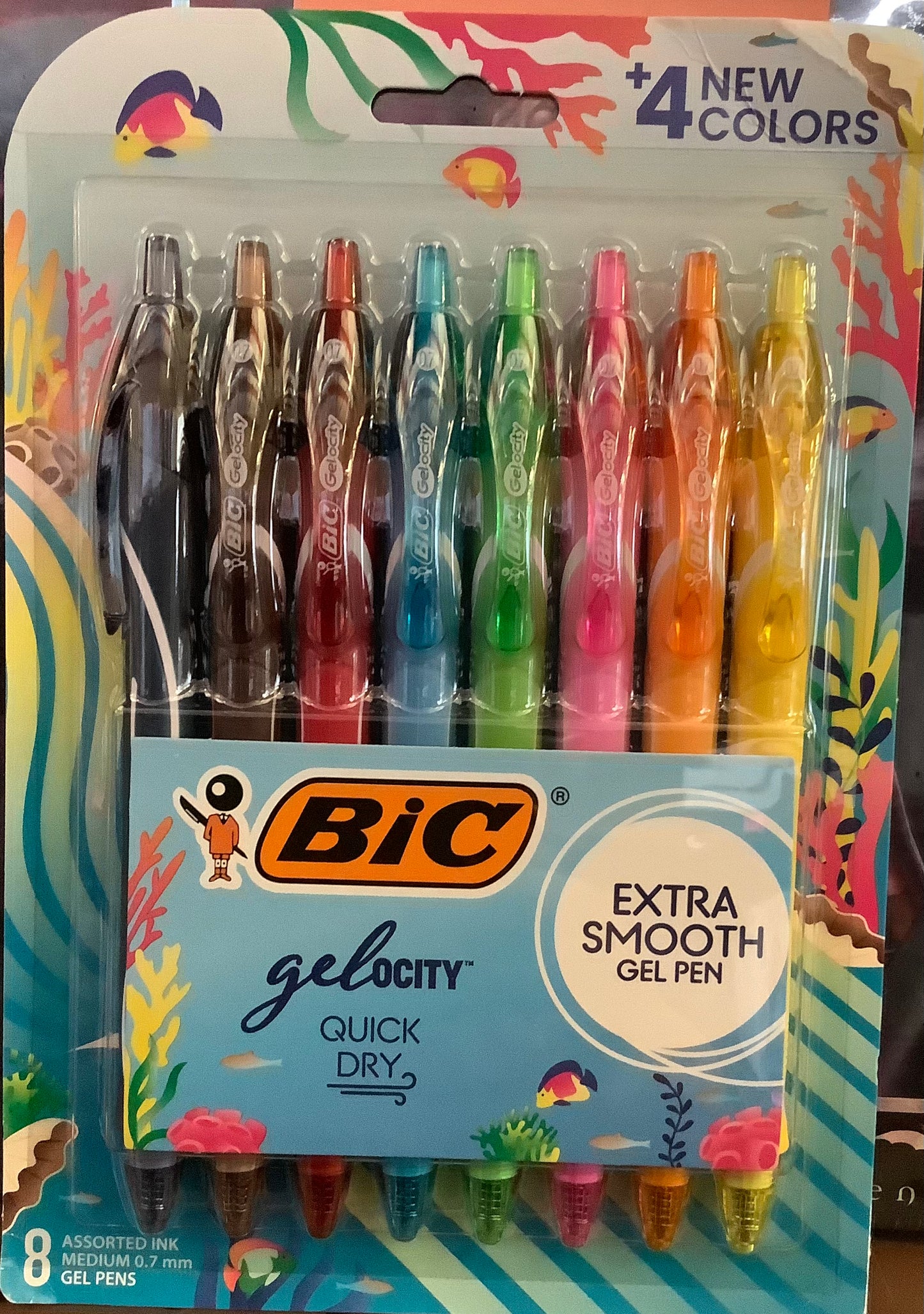 BiC Gelocity 8pk Quick Dry Gel Pen Multicolored Ink
Ocean Theme