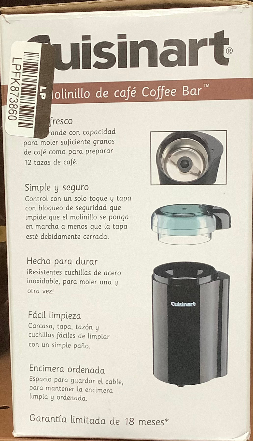 Cuisinart Electric Coffee Grinder - Black