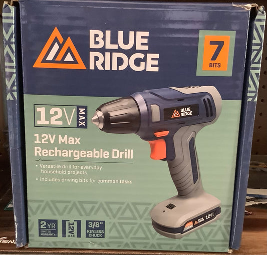 Blue Ridge Tools 12V MAX Rechargeable Drill