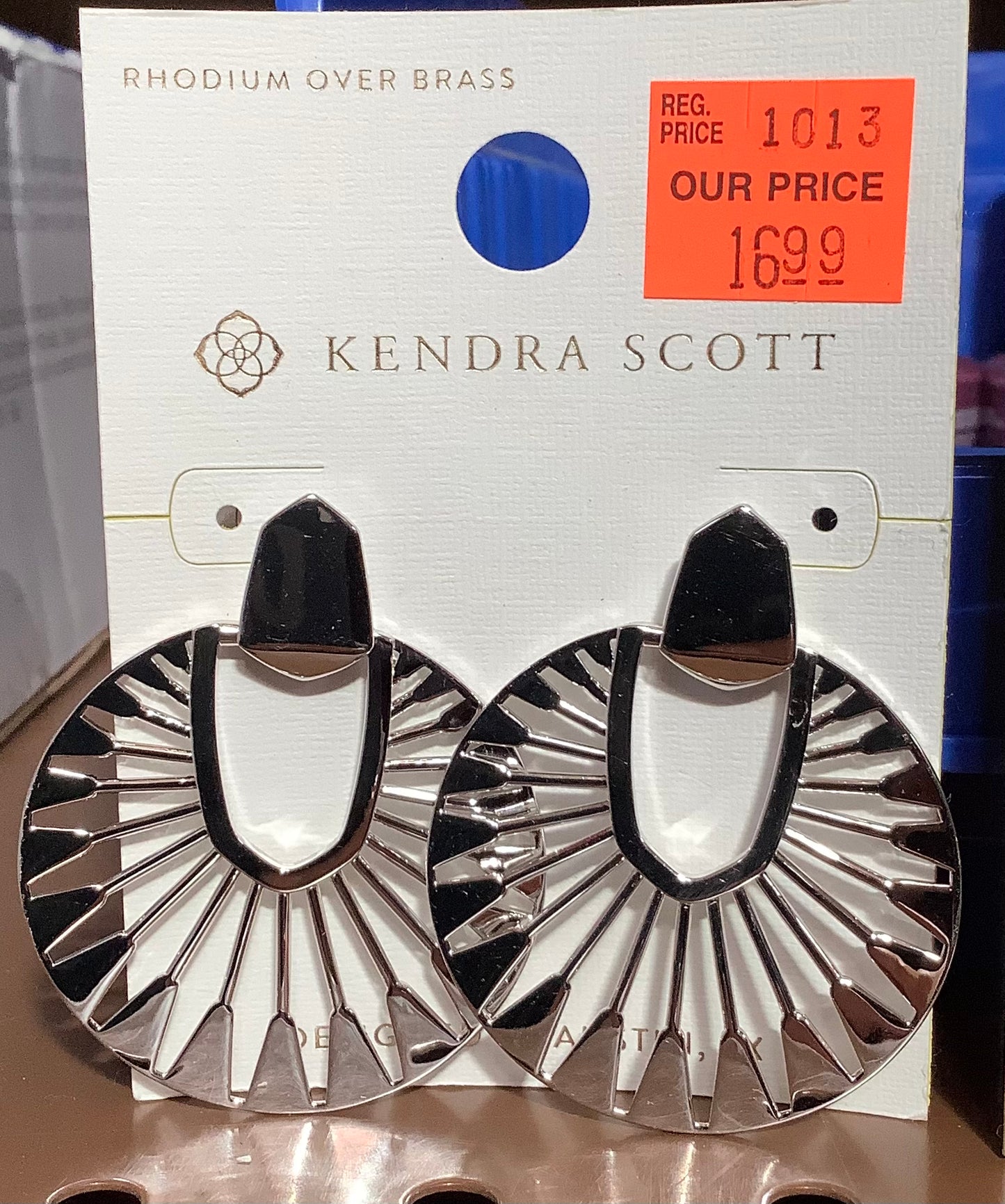 Kendra Scott Large Silver Designed Earrings