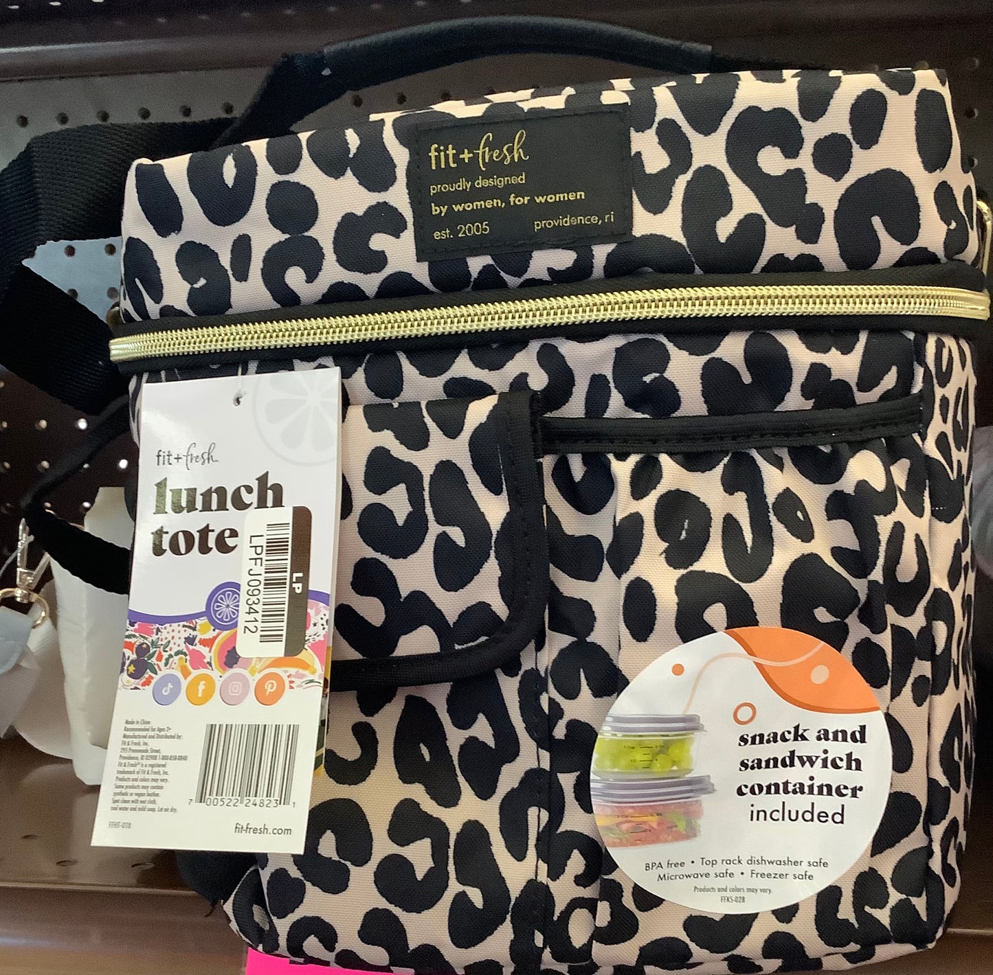 Fit & Fresh Montauk Lunch Bag with Shoulder Strap