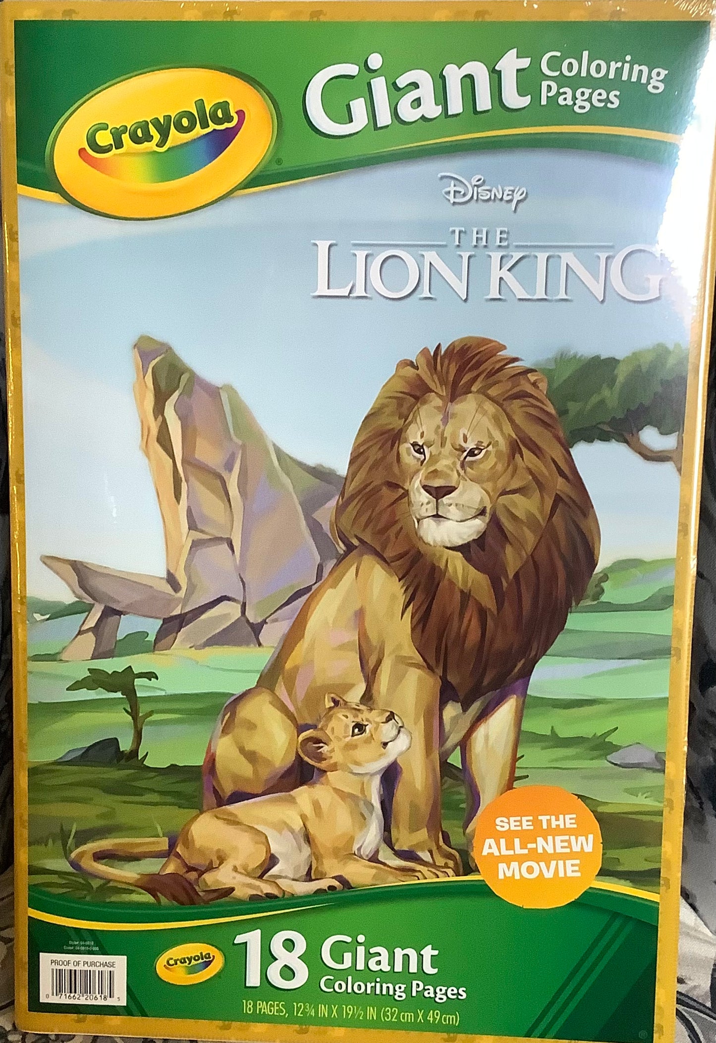 Crayola The Lion King Giant Coloring Pages, 18 pk