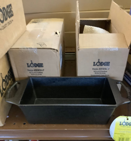 NEW!!!!! Lodge Cast Iron Loaf Pan Black: Rectangle Bread Pan, Oven & Grill Safe, Hand Wash, 12" x 4.69", 3.78 lbs