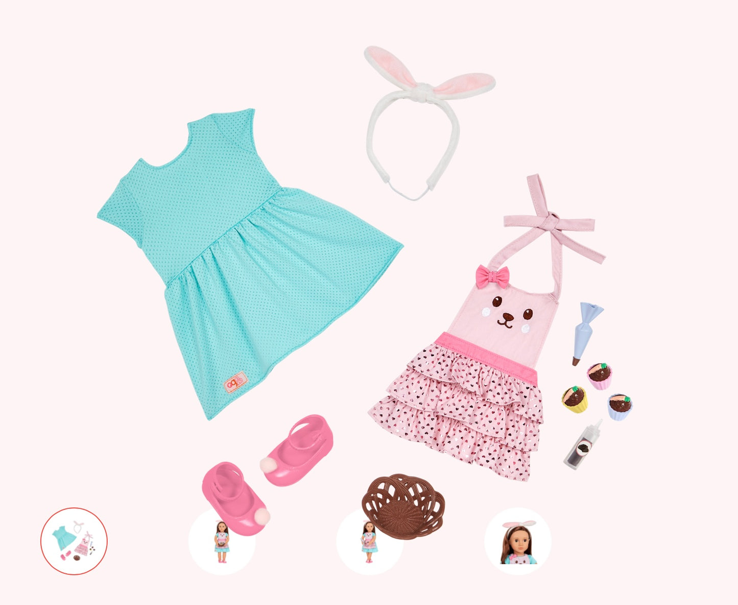 Our Generation Deluxe Outfit - Rabbits & Carrots for 18" Doll