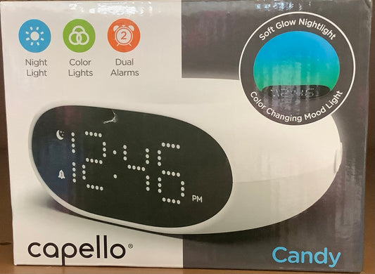 Candy Glow Alarm Table Clock with Color Changing
Nightlight - Capello