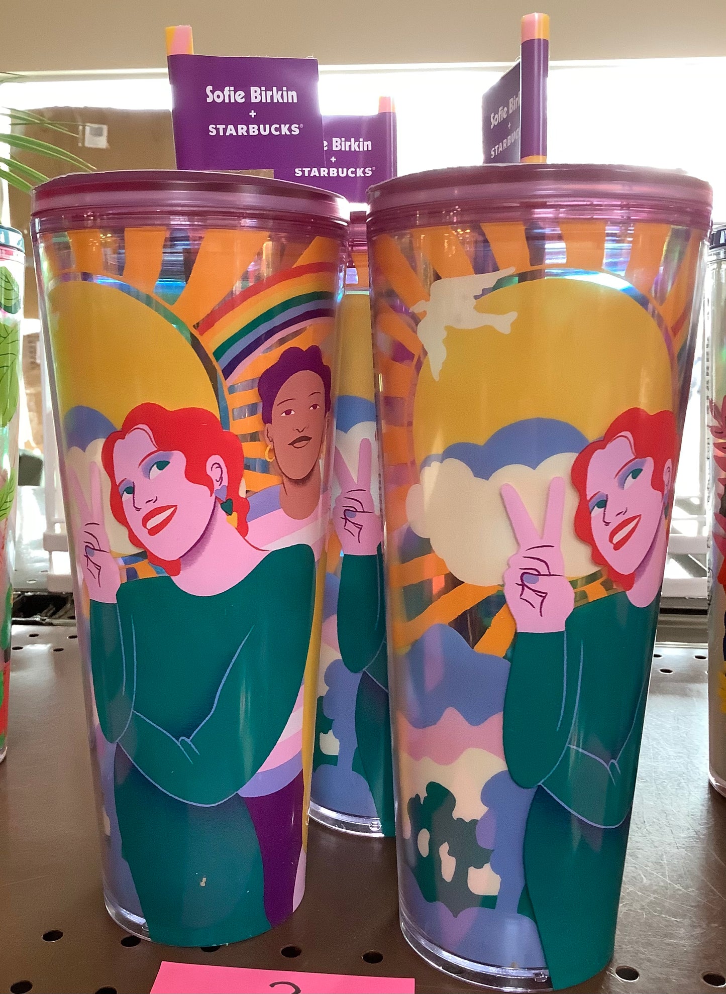 STARBUCKS 24oz Tumbler With Straw