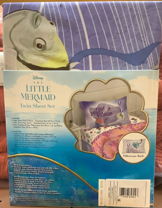 Disney's The Little Mermaid Children's Twin Sheet Set