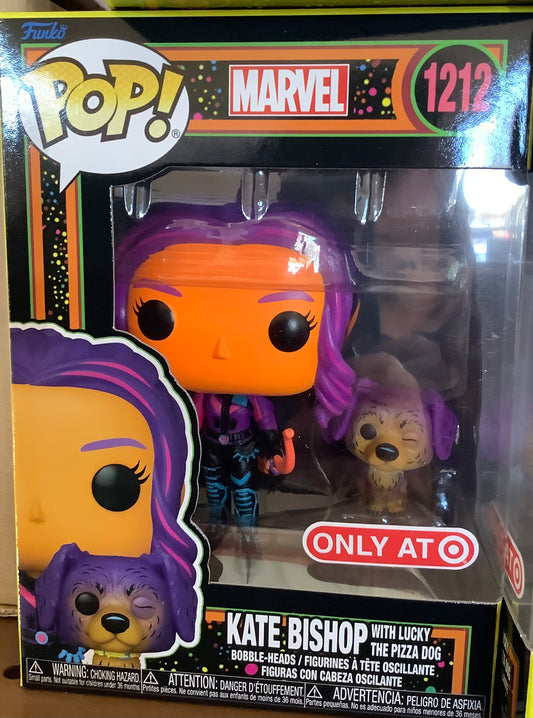 Funko Pop - 1212 Marvel - Kate Bishop with Dog - Vinyl Figure