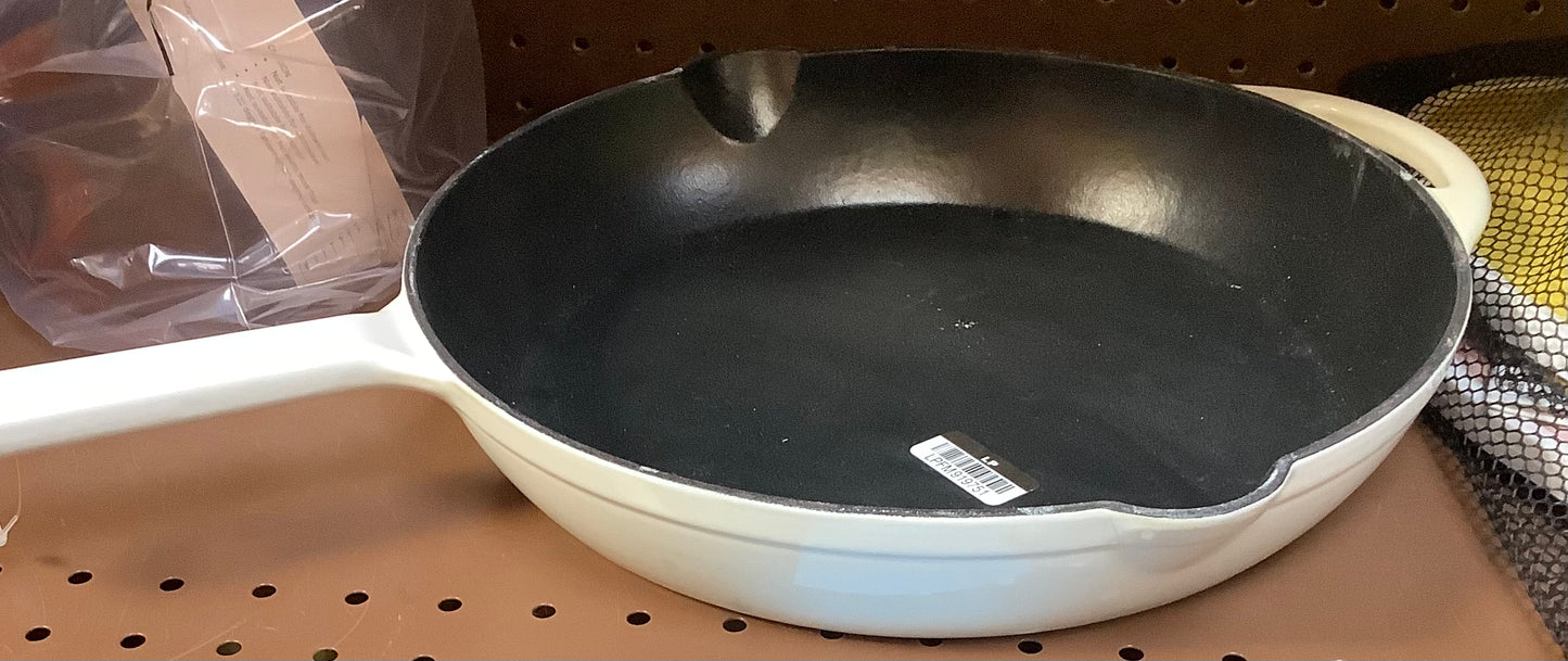 12" Enameled Cast Iron Skillet Sour Cream