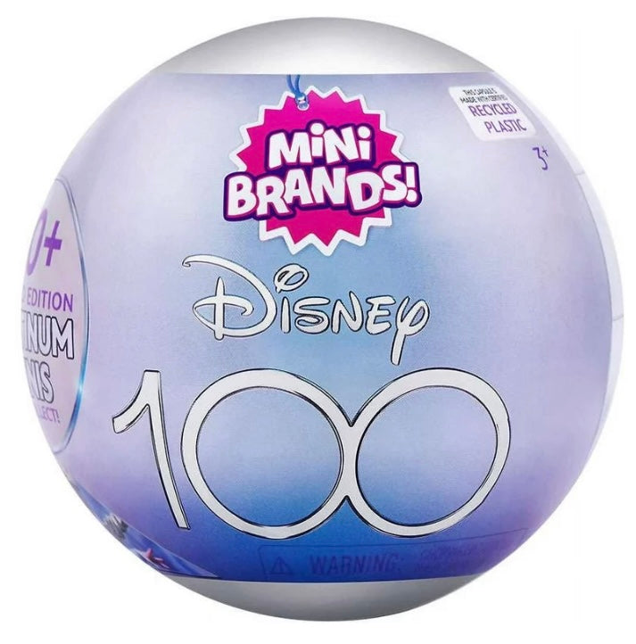 5 Surprise Mini Brands! Disney 100 Platinum Mystery Pack (Limited Edition)