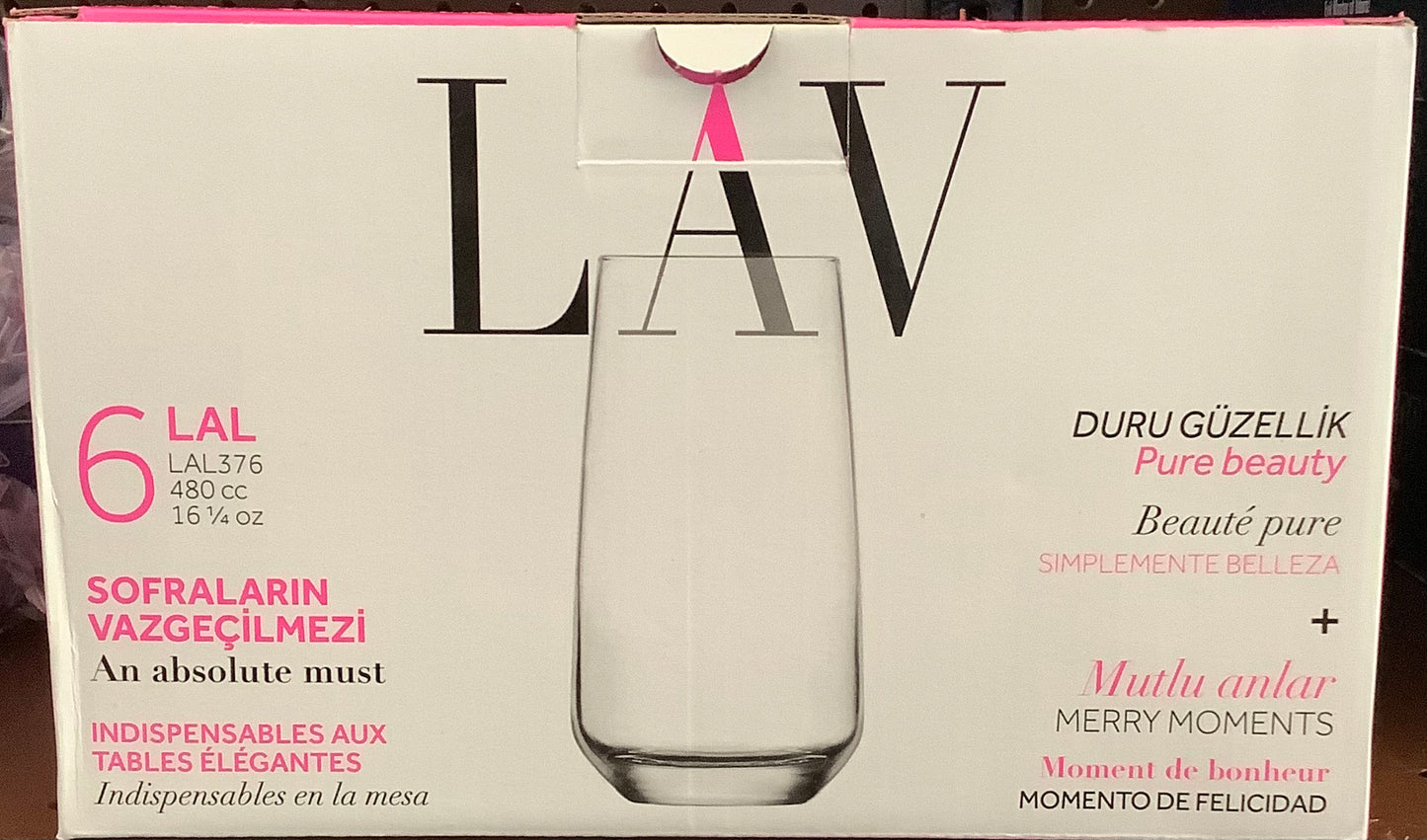 Lav Lal Highball Drinking Glasses