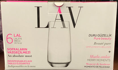 Lav Lal Highball Drinking Glasses