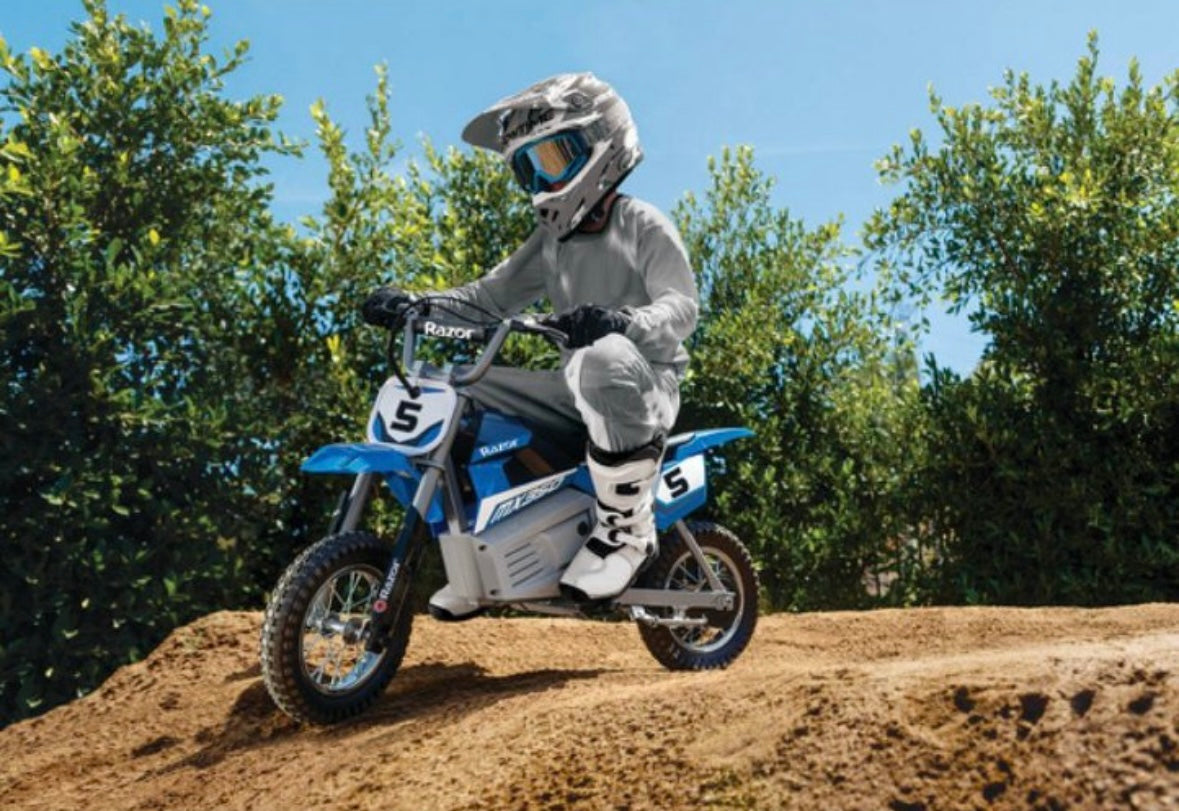 Razor 24V MX350 Dirt Rocket Electric
Powered Ride-On Bike - Blue