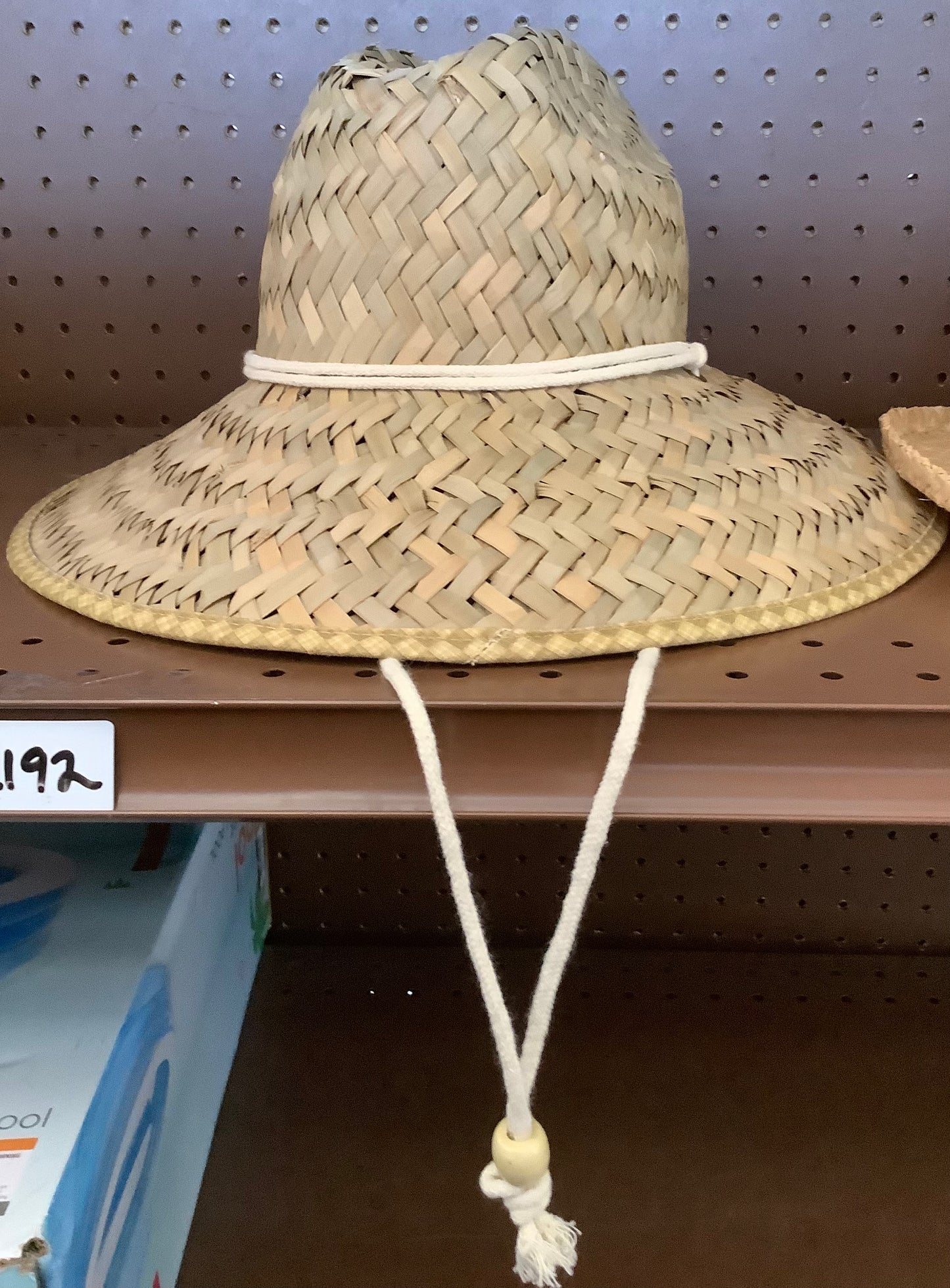 straw hat with adjustable string