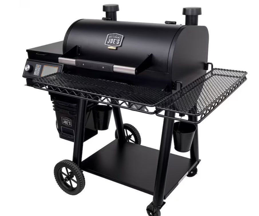 Oklahoma Joe's Rider DLX 900: L 906-Sq in Black Pellet Grill - BRAND NEW!