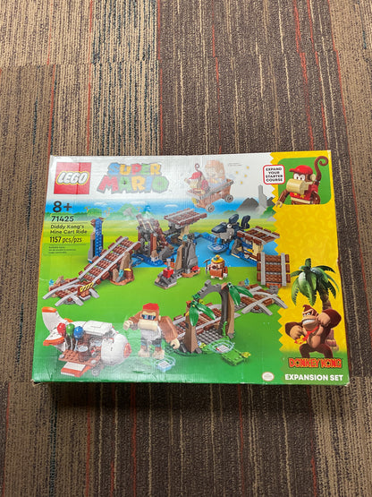 OPEN/DAMAGED BOX LEGO Super Mario Diddy Kong's Mine Cart Ride Expansion
Set Building Toy 71425 INSPECTED/AS IS